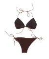Oseree String Bikini Set In Brown
