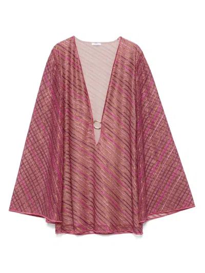 Oseree Striped Mini Dress In Multicolor