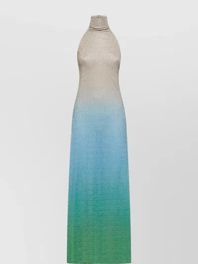 OSEREE SUNRISE GRADIENT HALTER NECK DRESS