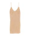 Oseree Oséree Lumière Shade Short Dress In Nude