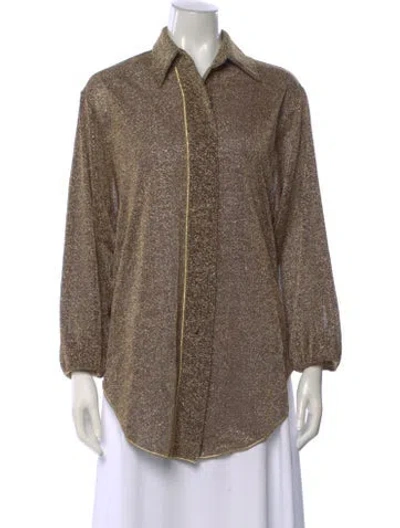 Pre-owned Oseree Sweater In Gold