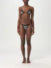 Oseree Strap Split Swimsuit Two-piece In Black