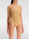 Oseree Gold Beachwear In Gold