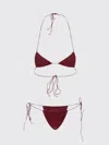 Oseree Triangular Bikini In Burgundy