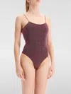 Oseree Aubergine Lumiere Maillot One-piece Swimsuit In Violett