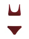 Oseree Oséree Swimwear In Burgundy