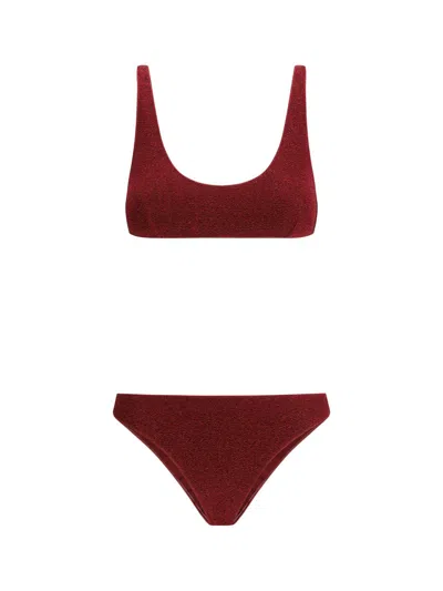 Oseree Oséree Swimwear In Burgundy