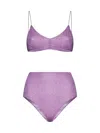 Oseree Lumiere Triangle-bra Bikini In Glicine