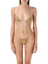 Oséree Swimwear Oseree Swimwear Lumière Microkini In Brown