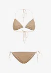 Oséree Swimwear Lumiere Shade Bikini In Gold