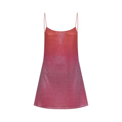 Oséree Swimwear Oseree Swimwear Lumiere Shade Mini Dress In Red