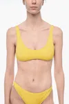 Oseree Oséree Yellow Bikini Top In Yellow