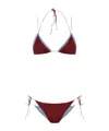 Oseree Bikini Mit Glitter-detail In Brown