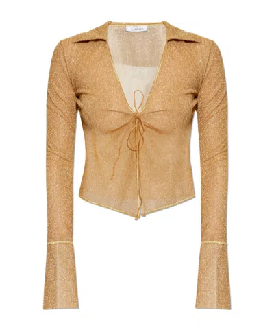 Oseree Long Sleeve Shirt In Brown