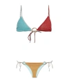 Oseree Tie-side Bikini In Multi