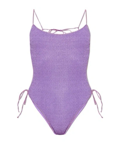 Oseree Tie-side Bikini In Purple
