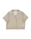 Oseree Oséree Toddler Girl Shirt Platinum Size 4 Polyamide, Metallic Fiber In Gray
