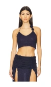 Oseree Suspender Top In Navy