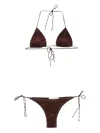Oseree Triangle Beachwear In Brown