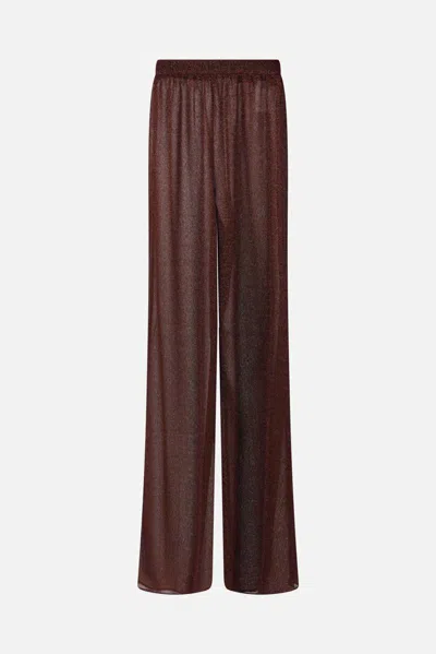 Oseree Oséree Trousers In Burgundy