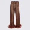 Oseree Trousers Brown In Brown
