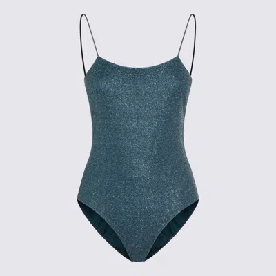 Oseree Turquoise Lumiere Swimsuit In Blue