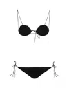 Oseree Two-piece Bikini Swimsuit In Black