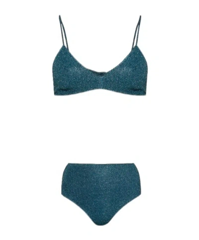 Oseree Two-piece Bikini Swimsuit In Blue
