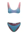 Oseree Blue Polyamide Bikini In Blue
