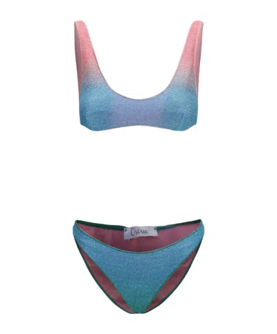 OSEREE OSÉREE TWO PIECE LUREX THREAD SWIMSUIT