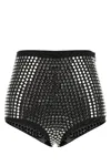 Oseree Crystal High Waisted Shorts In Multicolor