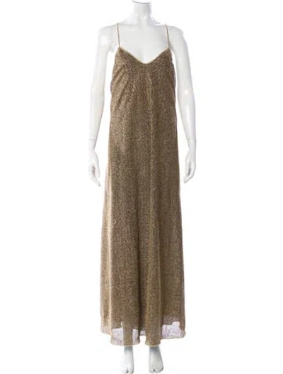Pre-owned Oseree V-neck Long Dress