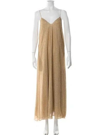 Pre-owned Oseree V-neck Long Dress