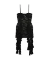 Oseree Lace Ruffle Mini Dress