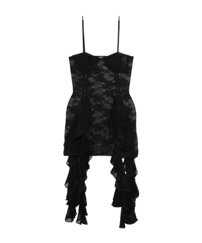 OSEREE VOLANTE MINI DRESS