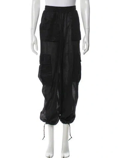 Pre-owned Oseree Wide Leg Pants In Black