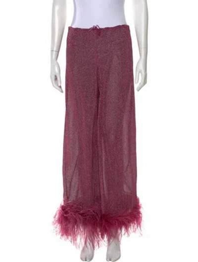 Pre-owned Oseree Wide Leg Pants In Pink