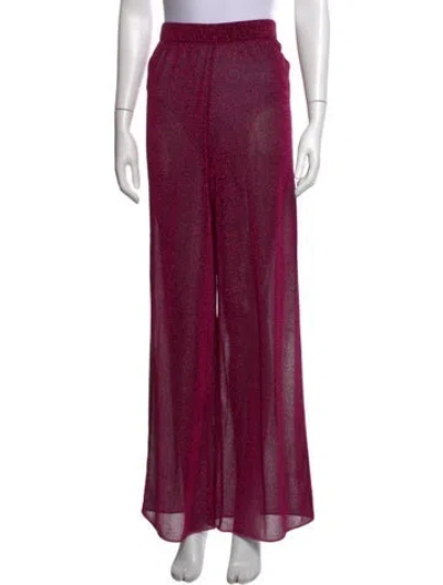 Pre-owned Oseree Wide Leg Pants W/ Tags In Pink