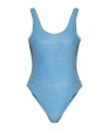 Oseree Wide Strap One Piece Swimsuit In Blue