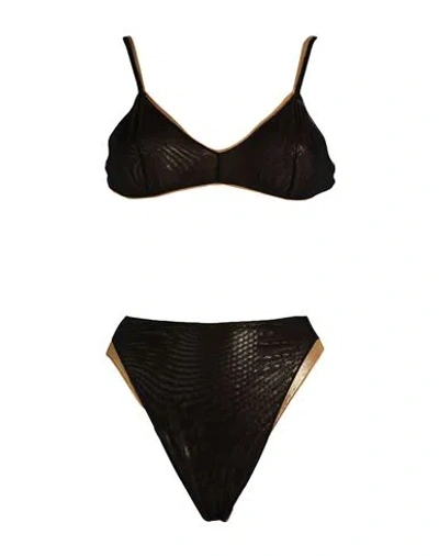 Oseree Oséree Woman Bikini Black Size L Polyamide, Elastane