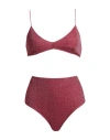 Oseree Oséree Woman Bikini Pastel Pink Size L Polyamide, Metallic Fiber