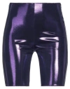 Oseree Oséree Woman Shorts & Bermuda Shorts Purple Size M Polyamide, Elastane