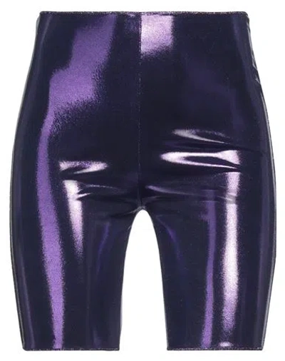 Oseree Oséree Woman Shorts & Bermuda Shorts Purple Size M Polyamide, Elastane