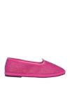 Oseree Oséree Woman Loafers Fuchsia Size 7 Textile Fibers In Pink