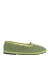 Oseree Oséree Woman Loafers Lime Green Size 7 Textile Fibers