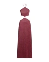 Oseree Lumiere Lurex Cut-out Maxi Dress In Pink