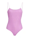 Oseree Oséree Woman One-piece Swimsuit Mauve Size M Polyester In Purple