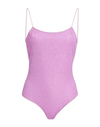 Oseree Oséree Woman One-piece Swimsuit Mauve Size M Polyester In Purple