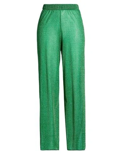 Oseree Oséree Woman Pants Emerald Green Size S Polyamide, Metal