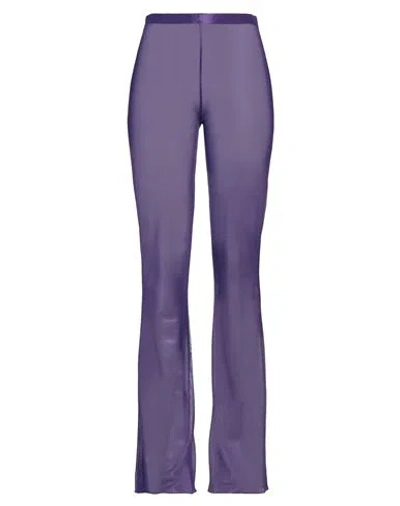 Oseree Oséree Woman Pants Purple Size L Polyamide, Elastane